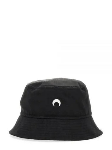 24 UHG030CWOV0030 BK99 Moon Embroidery Bucket Hat - MARINE SERRE - BALAAN 1