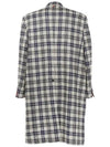 Men's Check Single Coat Grey - THOM BROWNE - BALAAN 4