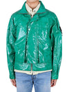 Shadow Glass Poplin Jacket Green - STONE ISLAND - BALAAN 3