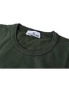 Wappen Patch Crew Neck Cotton Sweatshirt Musk Green - STONE ISLAND - BALAAN 4