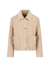 Stripe Point Collar Quilted Jacket Brown - BURBERRY - BALAAN 2