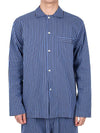 Poplin Striped Pajamas Long Sleeve Shirt SWT VS - TEKLA - BALAAN 1