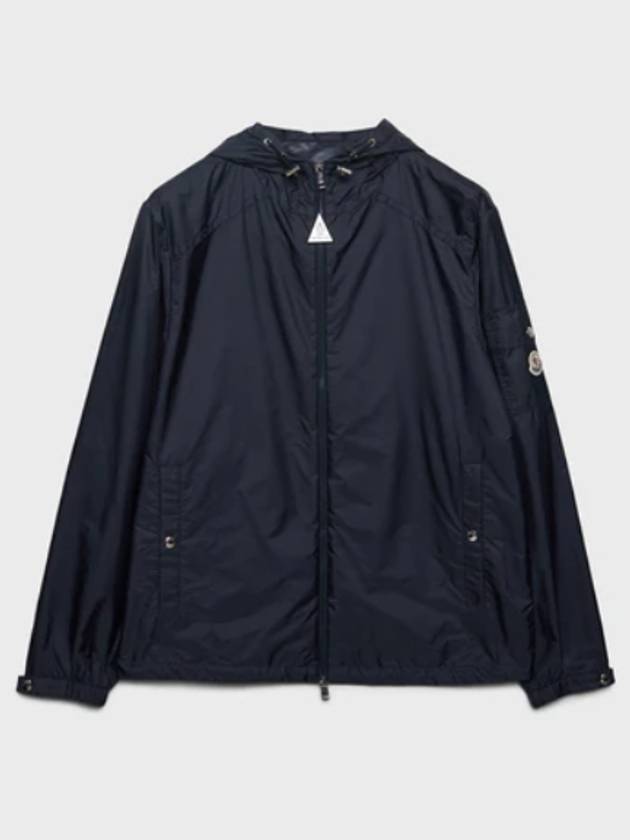 Etiache Rain Hooded Zip Up Blue - MONCLER - BALAAN 3