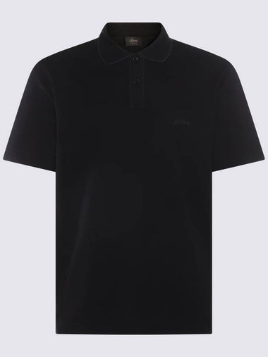 Brioni Black Cotton Polo Shirt - BRIONI - BALAAN 1