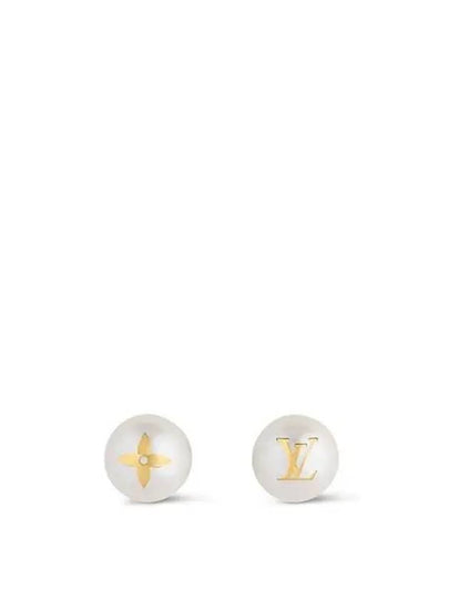 My Mix Pearl Earrings Gold White - LOUIS VUITTON - BALAAN 2