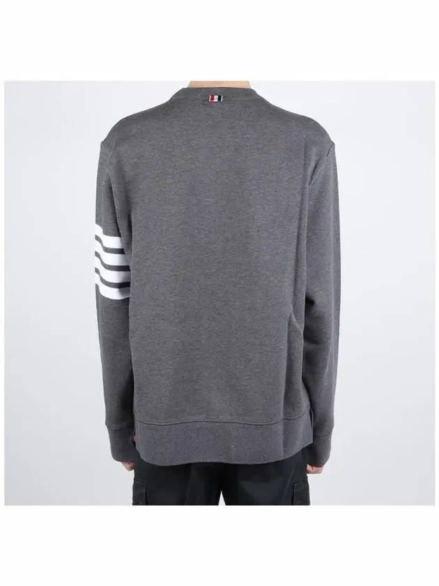 4 Bar Loopback Jersey Sweatshirt Dark Grey - THOM BROWNE - BALAAN 5