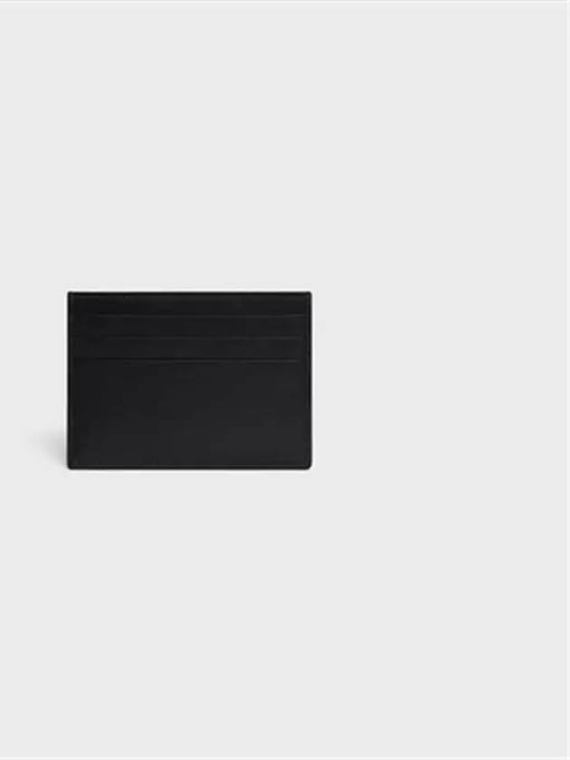 Triomphe Shiny Calfskin Card Wallet Black - CELINE - BALAAN 4