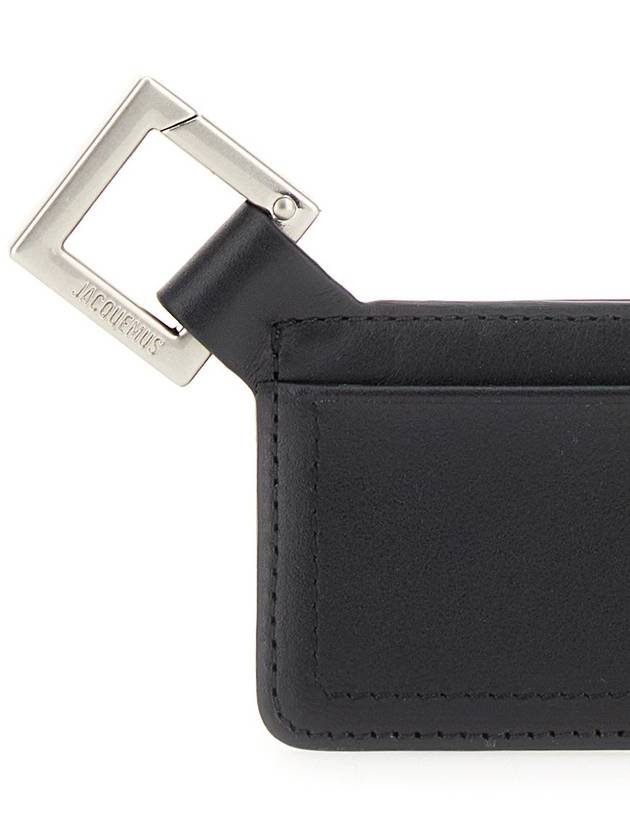 Le Porte Cartes Cuerda Card Wallet Black - JACQUEMUS - BALAAN 6