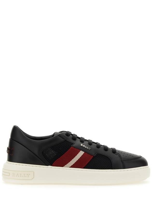 Melys Leather Low Top Sneakers Black - BALLY - BALAAN 3