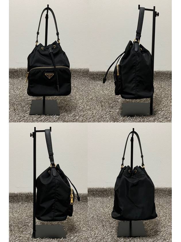 fabric black bucket bag 1BH038 - PRADA - BALAAN 7