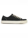 Tabi Cotton Low Top Sneakers Black - MAISON MARGIELA - BALAAN 2