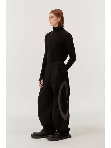 paneled tapered pants black MM223PT004BLK - MONTSENU - BALAAN 1