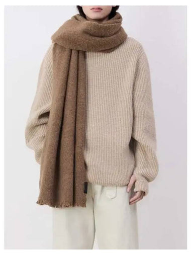 Unisex Maxi Fluffy Scarf Muffler Hazelnut Brown Domestic Product GM0024082832348 - LEMAIRE - BALAAN 1