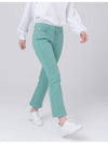 Waist Banding Cotton Span 8-quarter Semi Boot Cut Mint Green Pants DO3242PT66 2 - DOYOUKNOWMC GOLF WEAR - BALAAN 1