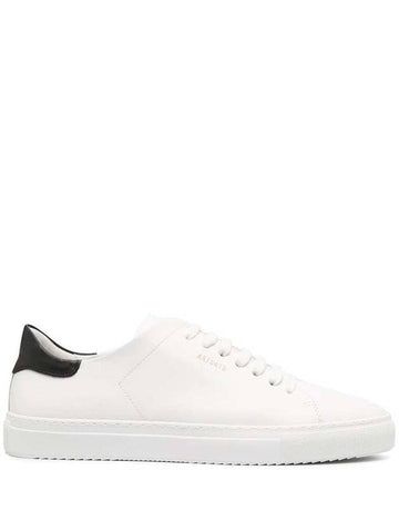 'Clean 90 Contrast' White Low Top Sneakers With Laminated Logo In Leather Man - AXEL ARIGATO - BALAAN 1