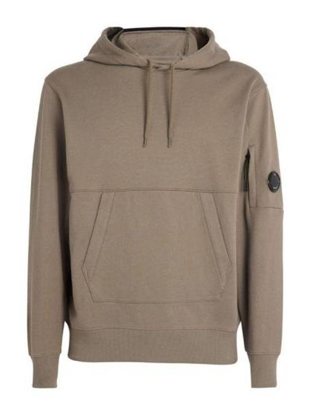 Brushed Emerized Diagonal Fleece Lens Hoodie Beige - CP COMPANY - BALAAN 2