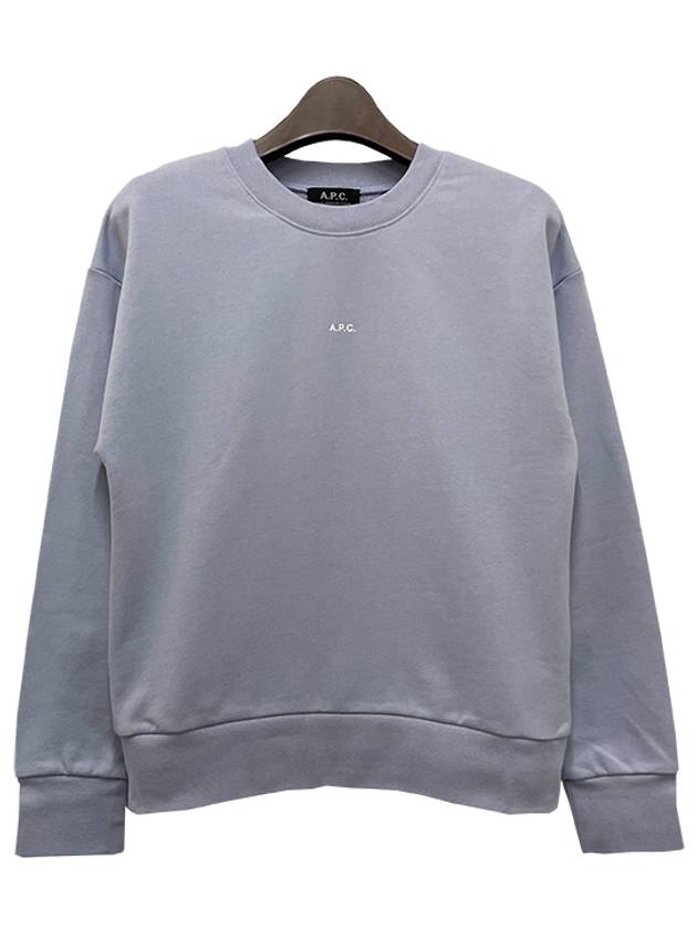 Annie Logo Crew Neck Sweatshirt Light Blue - A.P.C. - BALAAN 2