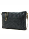 Intrecciato Chain Crossbody Bag Black - BOTTEGA VENETA - BALAAN 2