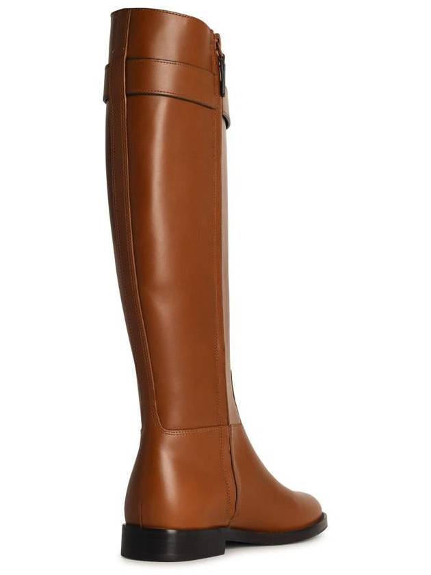 Tory Burch 'Lock Ridin' Brown Leather Boots - TORY BURCH - BALAAN 3