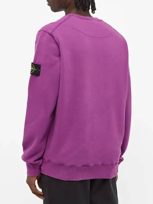 Wappen Patch Crewneck Sweatshirt Purple - STONE ISLAND - BALAAN 5