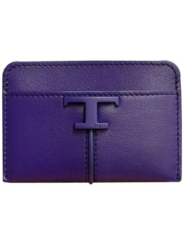 Timeless Logo Card Wallet Purple - TOD'S - BALAAN 2