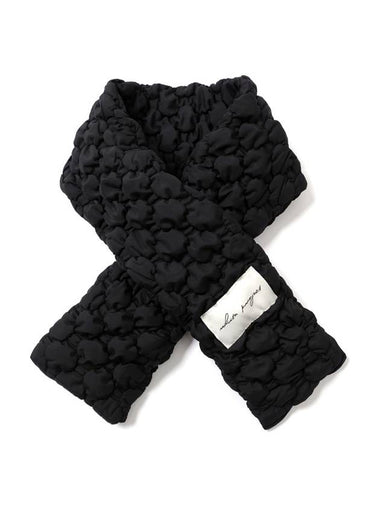 Quilted Muffler Black - WHITE PROJECT - BALAAN 1