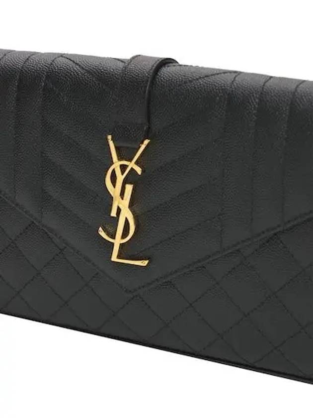 Cassandre Monogram Chain Cross Bag Black - SAINT LAURENT - BALAAN 3