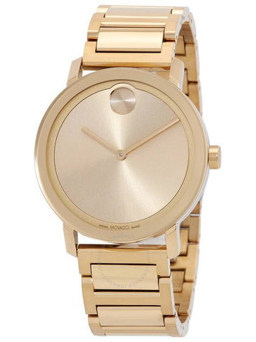 Movado Bold Evolution Thin Quartz Gold Dial Men's Watch 3600795 - MOVADO - BALAAN 1