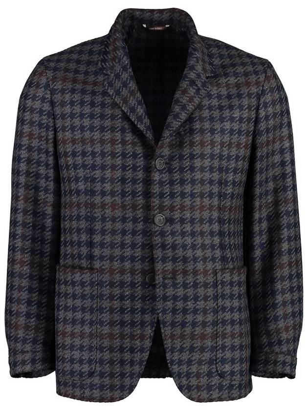 Canali Wool-Cashmere Blend Two-Button Blazer - CANALI - BALAAN 1