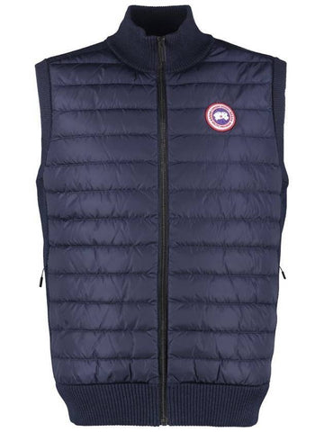 Hybrdige Slim Fit Merino Wool Padded Vest Navy - CANADA GOOSE - BALAAN 1