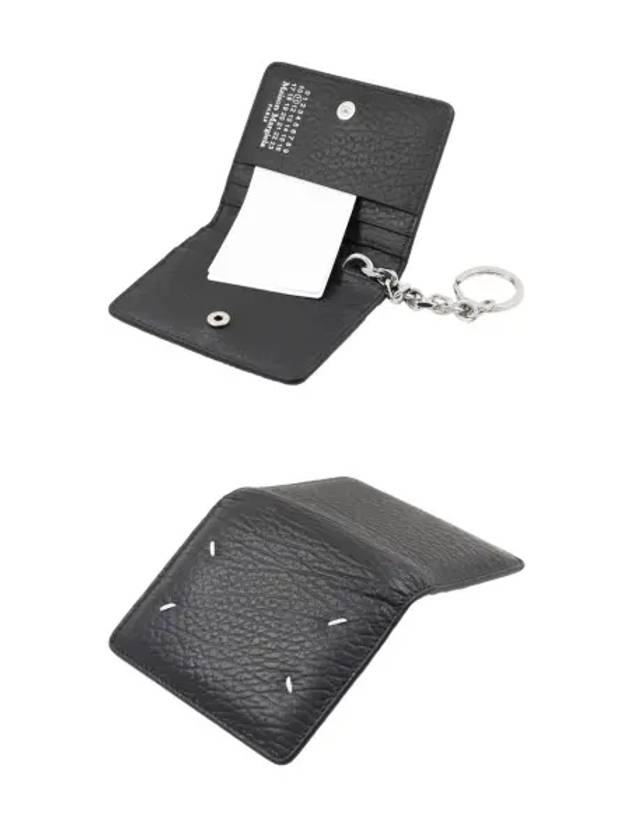 4 Stitch Keyring Card Wallet Black - MAISON MARGIELA - BALAAN 4