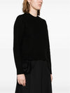 Wool Knit Top Black - JIL SANDER - BALAAN 3