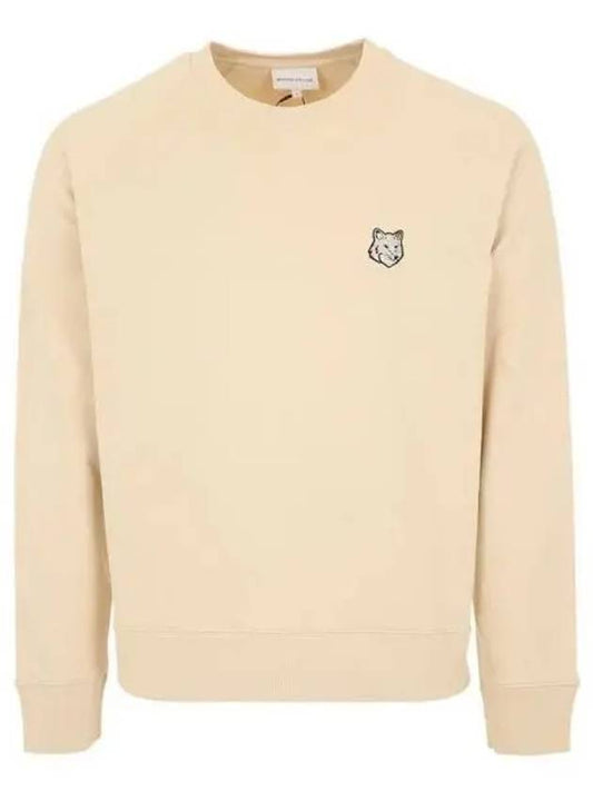 Bold Fox Head Patch Oversized Sweatshirt Beige - MAISON KITSUNE - BALAAN 2