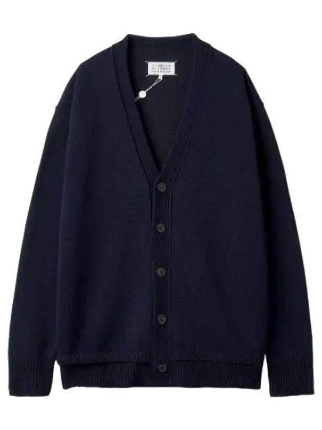 Backstitch pullover V neck cardigan navy - MAISON MARGIELA - BALAAN 1