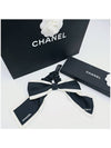 Hair Chouchou CC Logo Ribbon Band Black Ivory - CHANEL - BALAAN 4