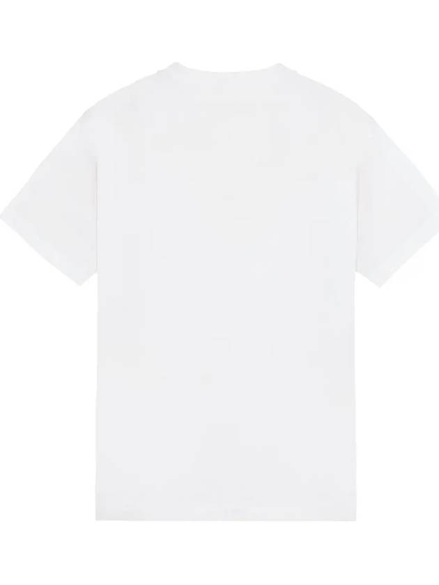 Logo Patch Short Sleeves T-Shirt White - STONE ISLAND - BALAAN 4