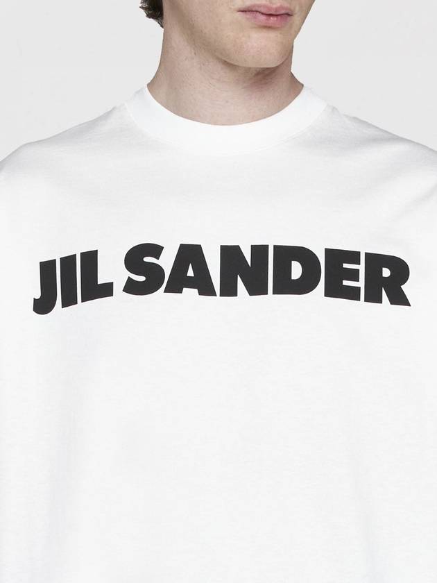 T-shirt di cotone con maxi logo Jil Sander - JIL SANDER - BALAAN 3