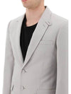 Single Wool Twill Jacket Grey - DIOR - BALAAN 4