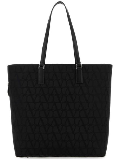 Iconography Shopper Tote Bag Black - VALENTINO - BALAAN 2