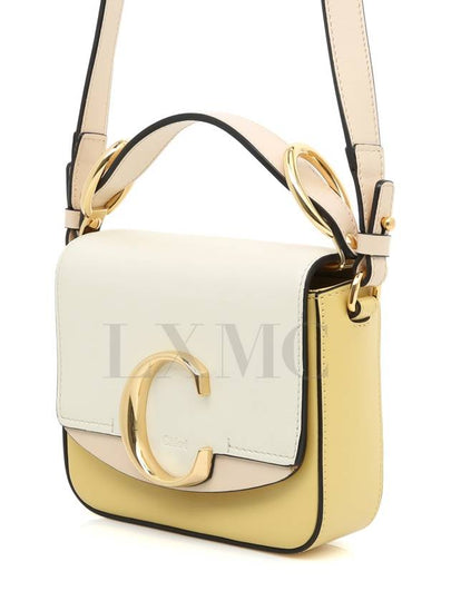 C Buckle Mini Tote White Cross CHC21US193 - CHLOE - BALAAN 2