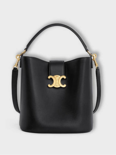 Medium Louise Bag Smooth Calfskin Shoulder Bag Black - CELINE - BALAAN 2