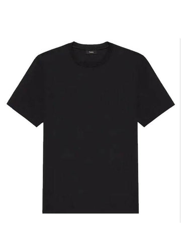 Rider Relay Jersey Short Sleeve T-Shirt Black - THEORY - BALAAN.