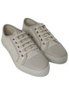 GG Canvas Low Top Sneakers Beige - GUCCI - BALAAN 3