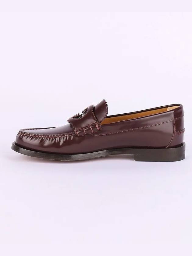 Interlocking G Loafer Bordeaux Leather - GUCCI - BALAAN 4