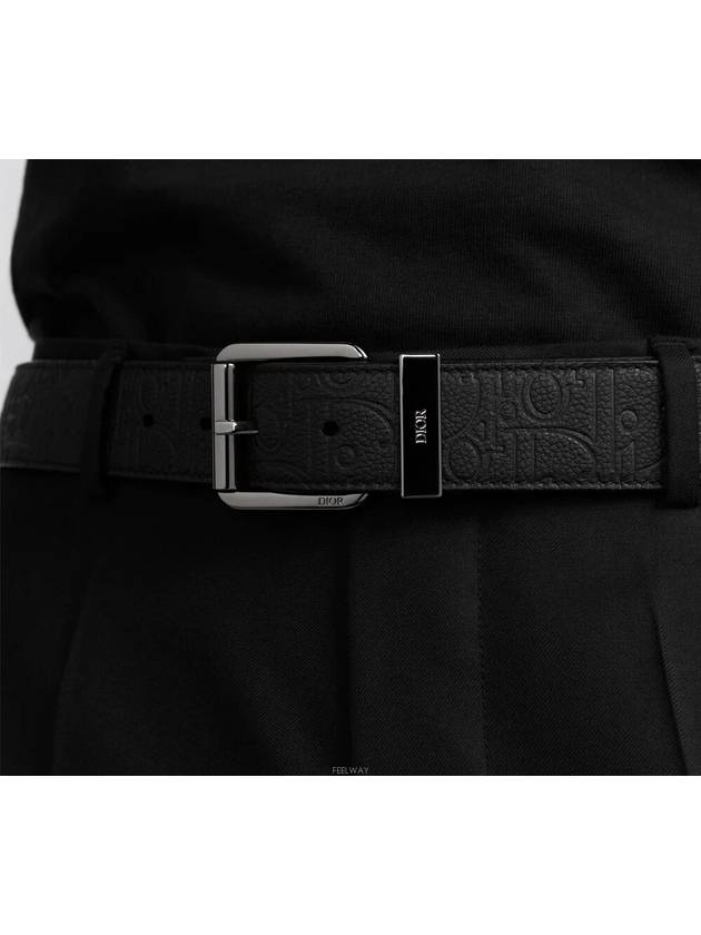 Belt Black Dior Gravity Leather 35mm - DIOR - BALAAN 5