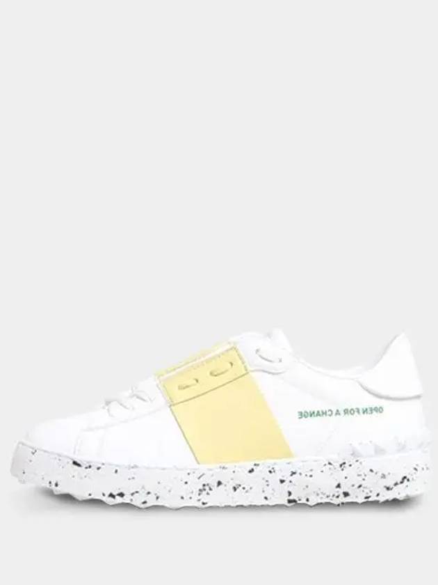 Open For A Change Low Top Sneakers White Yellow - VALENTINO - BALAAN 2