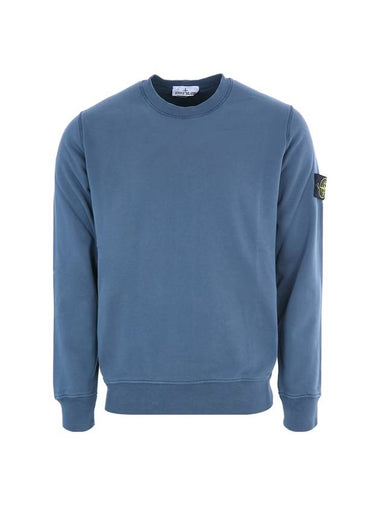 Wappen Patch Crew Neck Sweatshirt Dark Blue - STONE ISLAND - BALAAN 1