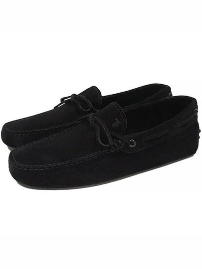 Men's Gommino Suede Driving Shoes Black - TOD'S - BALAAN 2