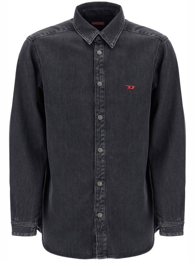 Simply Denim Long Sleeve Shirt Black - DIESEL - BALAAN 2