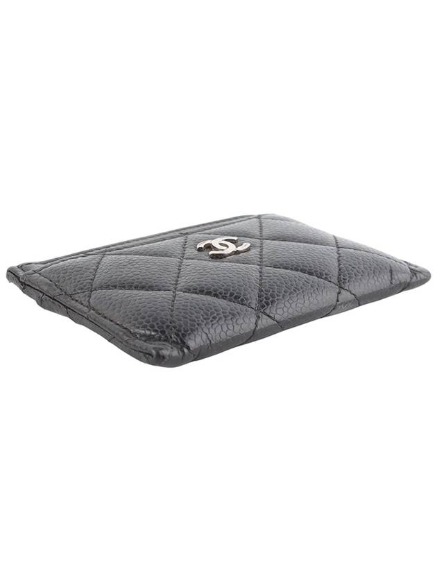 AP0213 Classic Caviar Silver Card Holder Wallet 34167Y - CHANEL - BALAAN 3